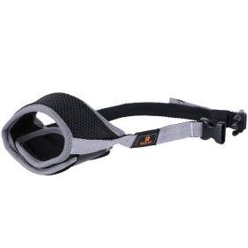 Mouth Cover To Prevent Eating Indiscriminately Large Labrador Dog (Option: Grey-S)