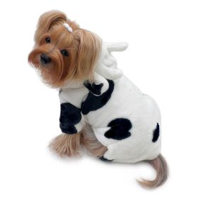 Ultra Plush Moo Cow Hooded Pajamas (size: L)