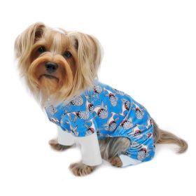 Ultra Soft Plush Minky Silly Sharks Pajamas (size: XL)