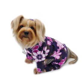 Midnight Garden Fleece Turtleneck Pajamas (size: XL)