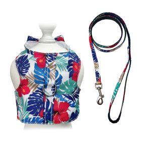 Hawaiian Harness Vest with Matching Leash (size: S)