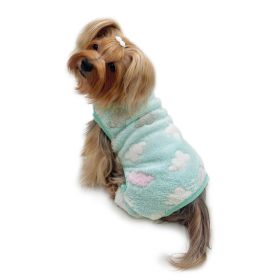 Ultra Plush Fluffy Clouds Front Sleeveless Pajamas (size: S)