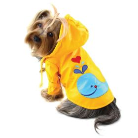 Splashing Whale Raincoat with Cotton Lining (size: S)