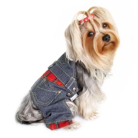 Adorable Stripy Denim Overall (size: M)